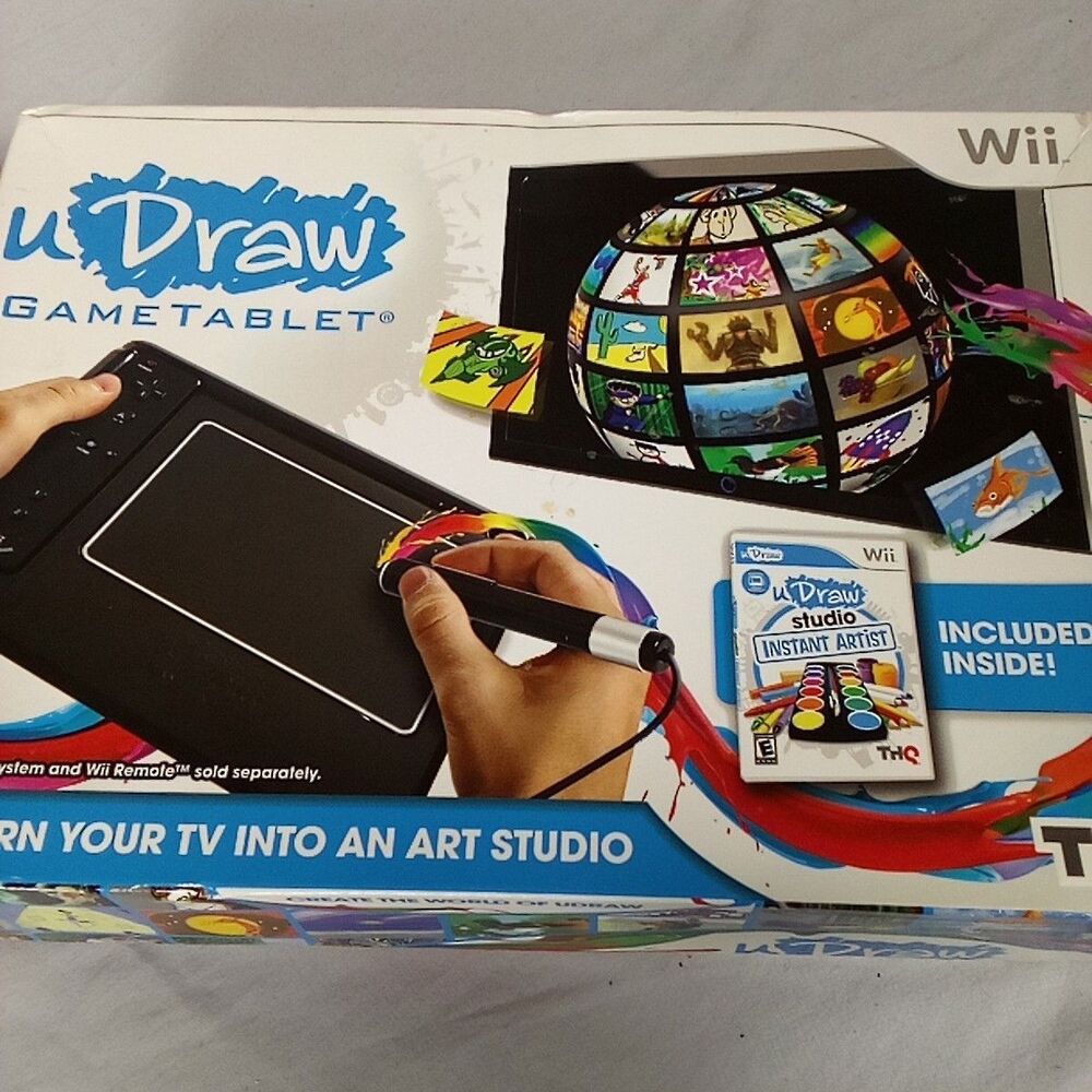 uDraw Game Tablet Only THQ Drawing Pad Preowned Nintendo Wii